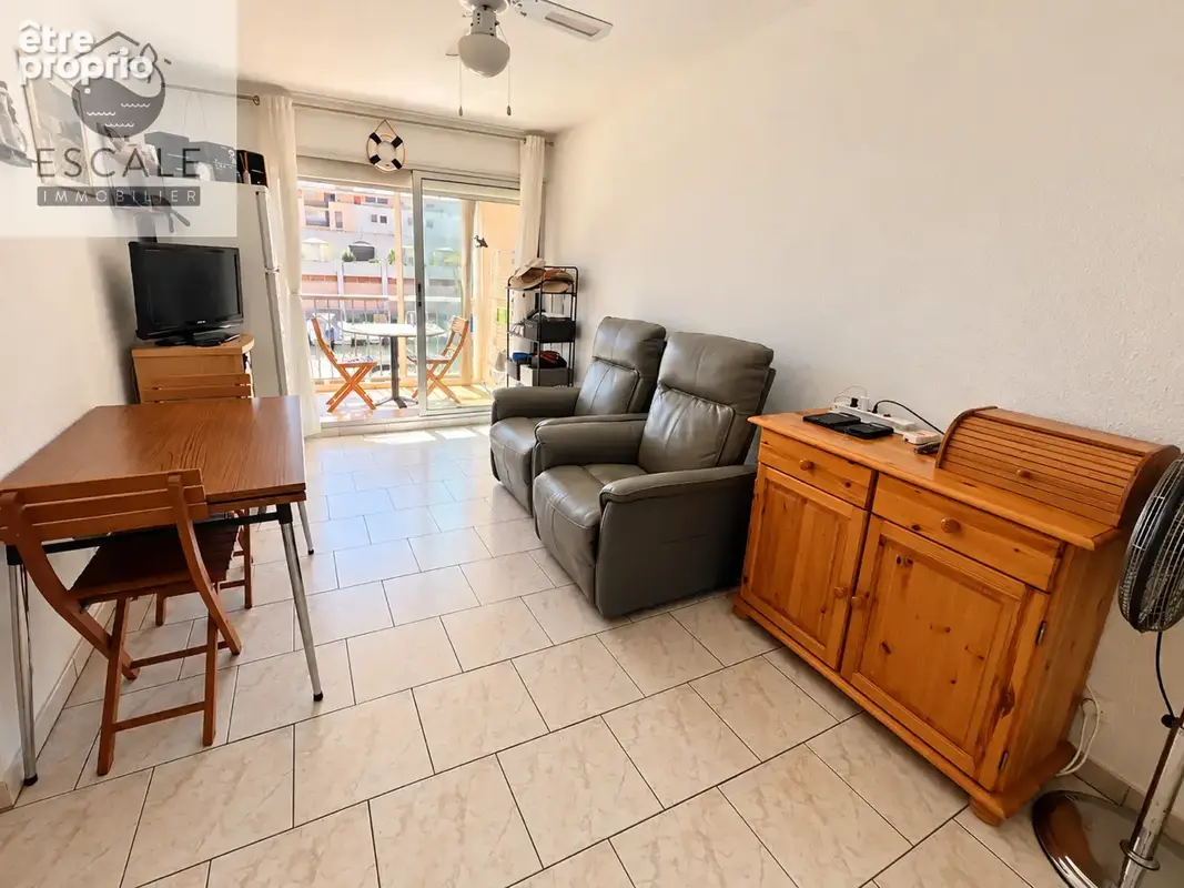 Vente type 2 vue marina aux quilles a sete - photo 6