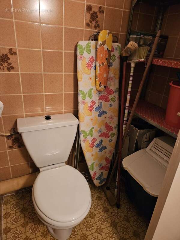 wc dans la salle d'eau - Appartement à SEYNE