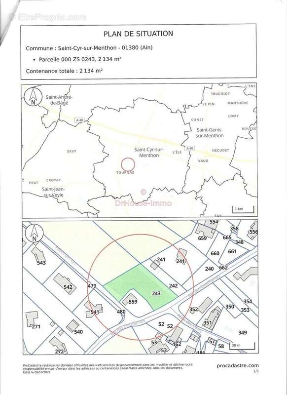 Terrain à SAINT-CYR-SUR-MENTHON