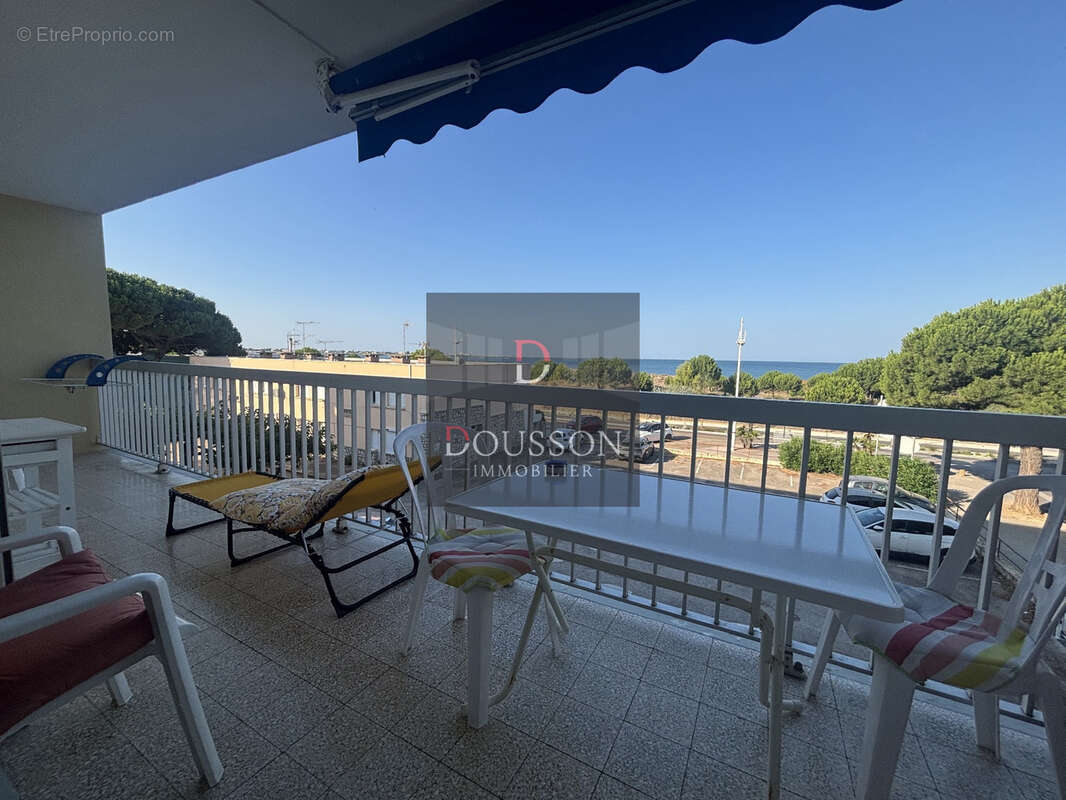 Studio cabine 30 m  avec terrasse de 12.70 m2, vue mer   BOUCANET - photo 2