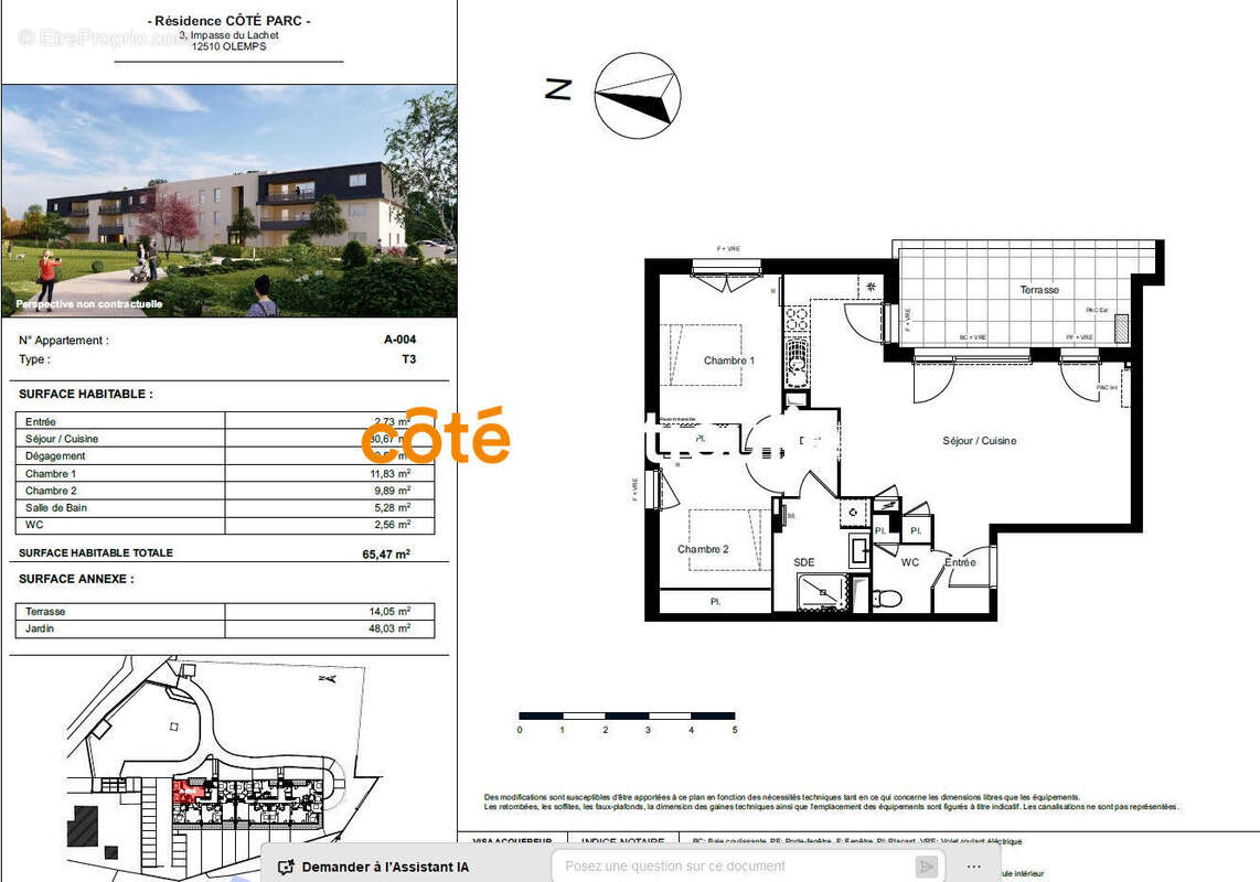 Appartement à OLEMPS