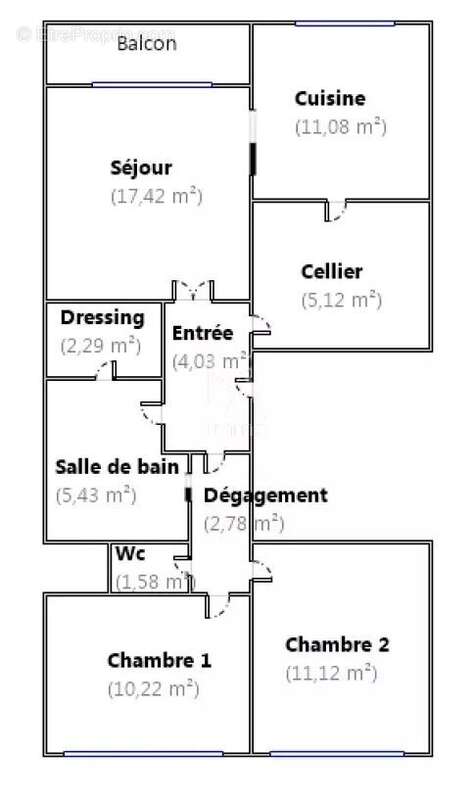 Appartement à PARIS-13E