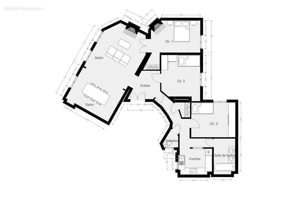 Appartement à PARIS-10E