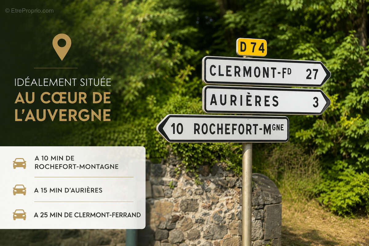 Maison de caractère  à Vernines dans le Puy de Dôme : aux portes des Volcans d'Auvergne, idéale pour une activité de chambres d' - photo 2