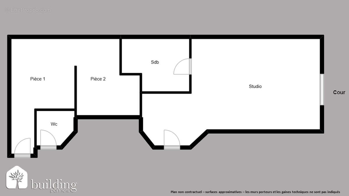 Arc de Triomphe Paris 17ème - Appartement 3 pièces 43,34 m² avec 7,35 m² de terrasse - photo 2