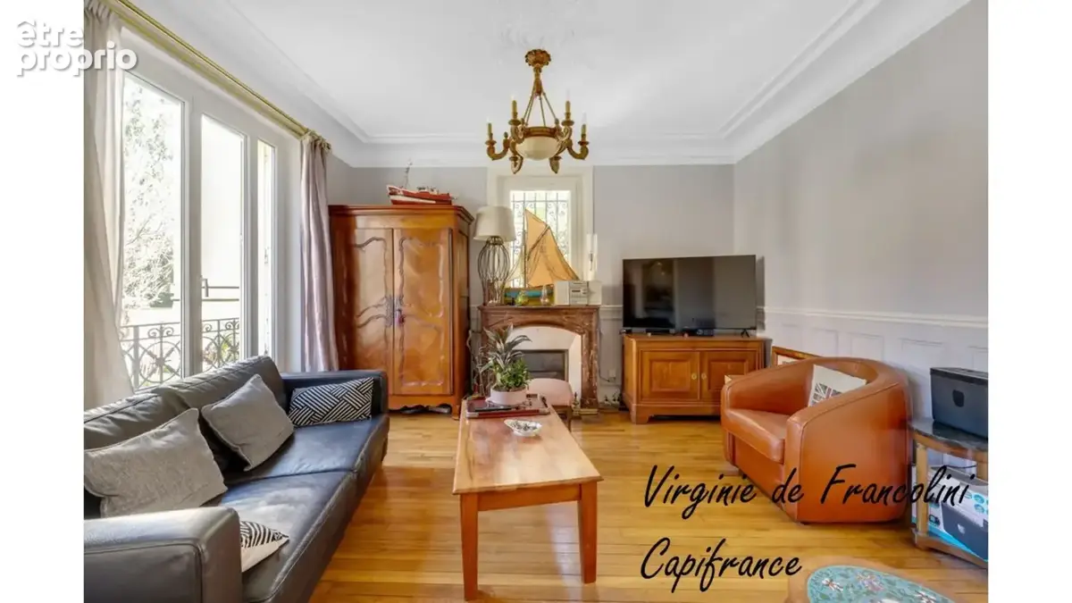 A vendre-Meulière-Centre-Ville-7 pièces-Parcelle de 500 m²-garages-Sous-sol-11 mn à pied RER E-6mn en voiture RER A - photo 5