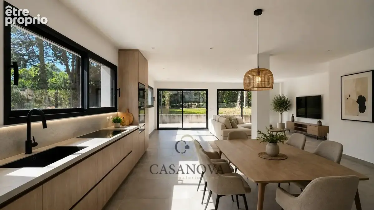 Maison contemporaine neuve à Aiguelongue Montpellier  136 m², jardin Sud-Ouest, double garage - photo 2