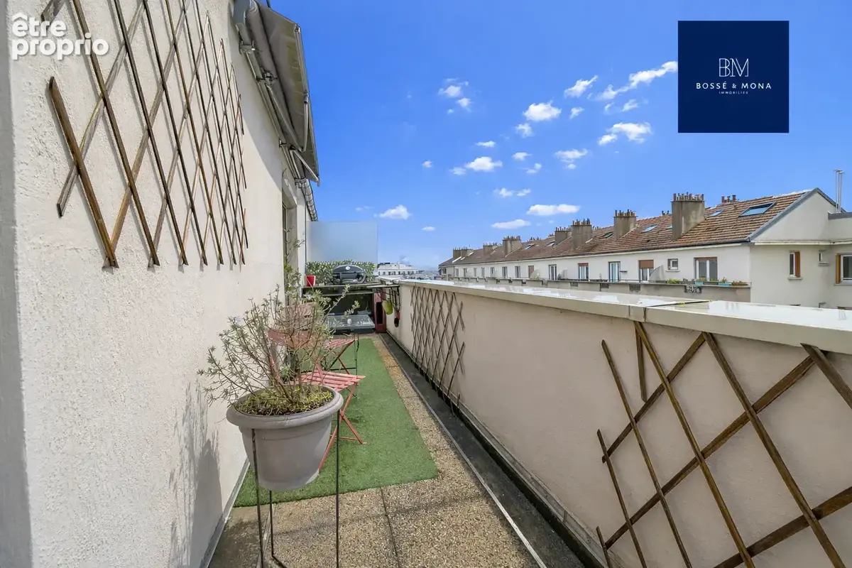 Appartement 58m2, dernier étage avec terrasse, à 400m de la gare de Bécon-les-Bruyères - photo 4