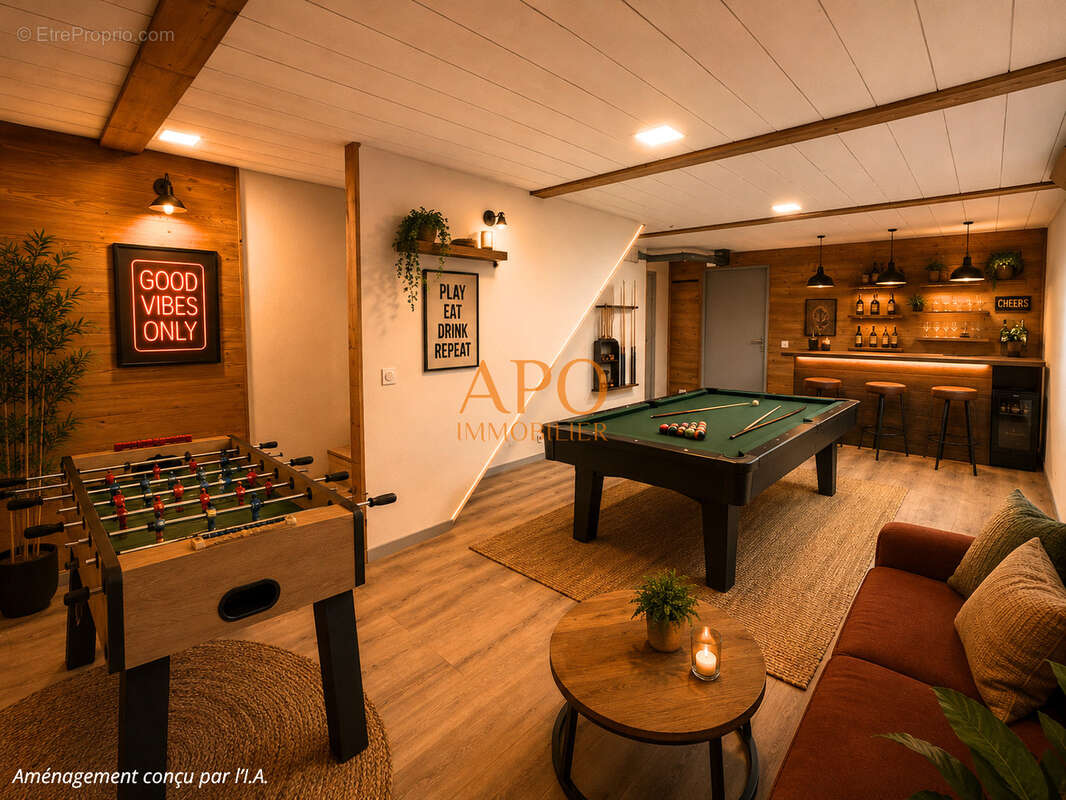 Chalet familial 209 m2 t7 + t2  a 2 pas du centre des carroz - photo 6