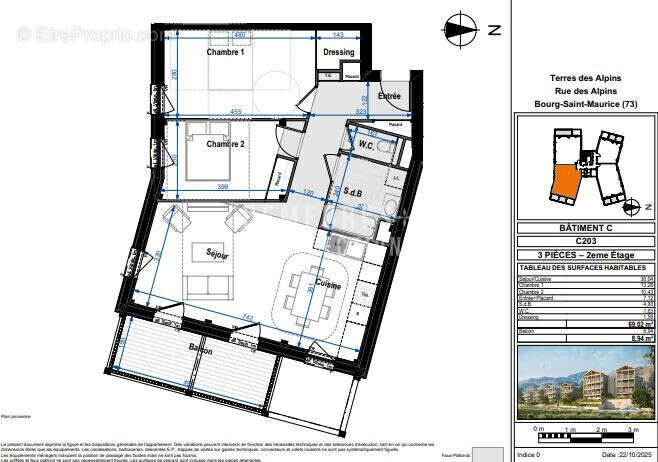 Appartement à BOURG-SAINT-MAURICE