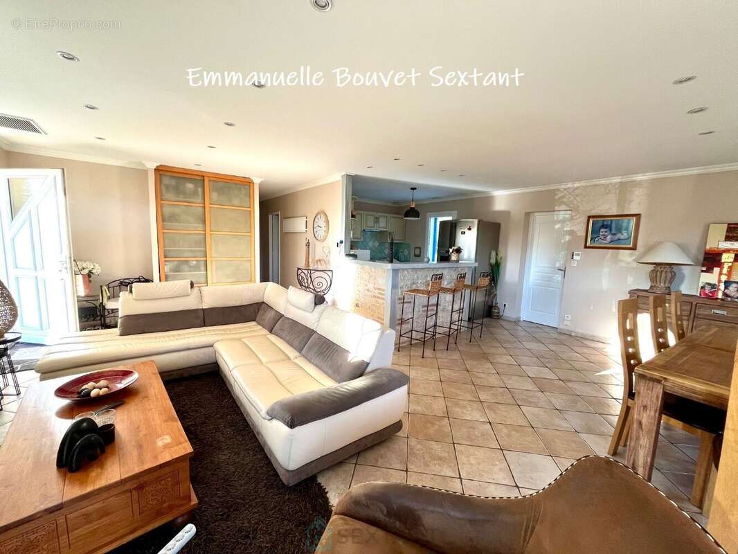 Maison contemporaine de plain-pied avec piscine, grande dépendance double-garage, dépendance aménageable en studio, terrasse cou - photo 8