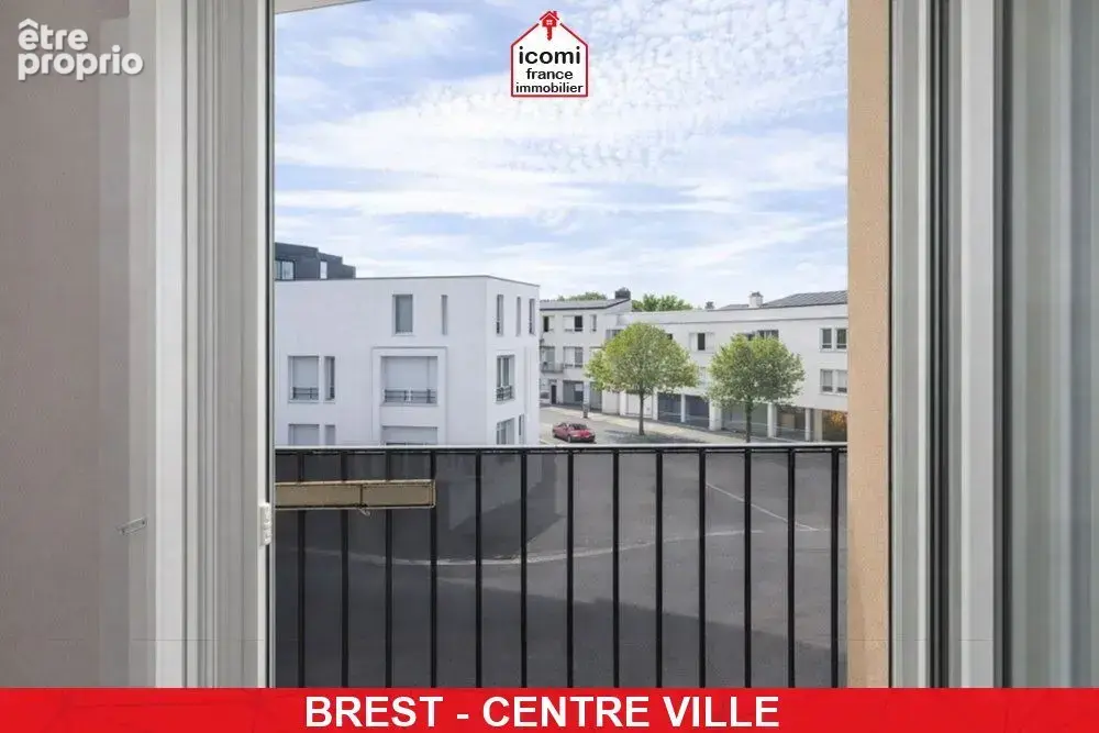 Finistere - brest (29200) - a vendre - appartement - t3  - vue degagee - balconnet - idealement situe - 3eme et dernier etage - photo 3