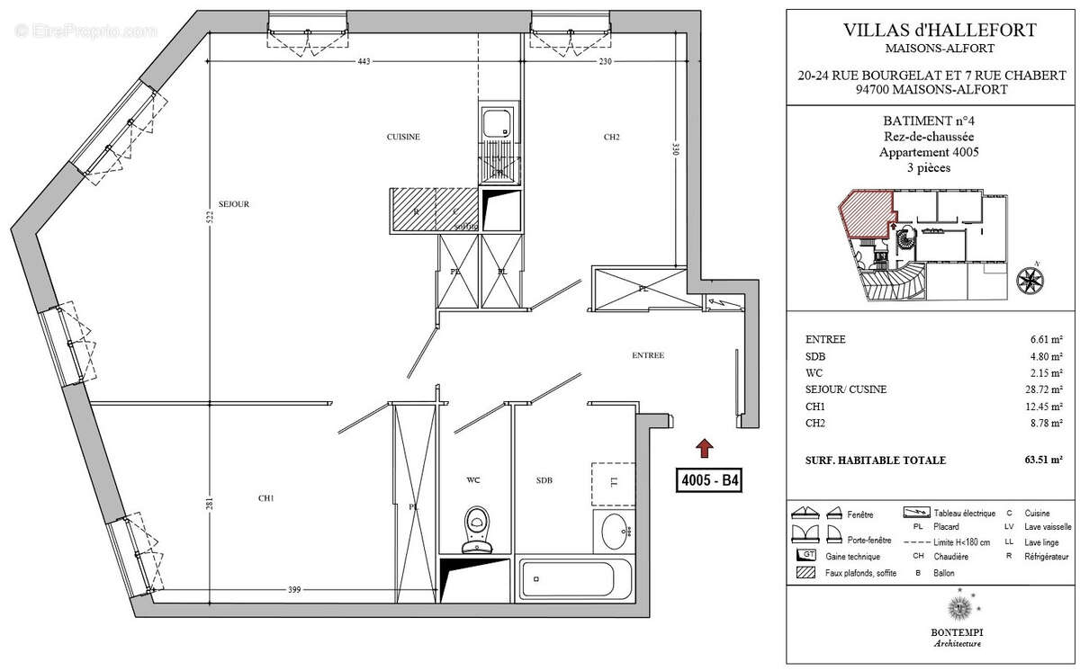 Appartement à MAISONS-ALFORT