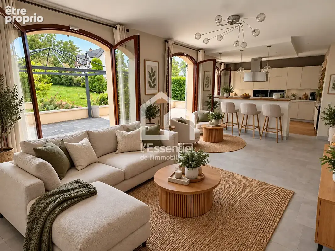 Calme absolu - beaux volumes -  grand jardin - sous-sol total - photo 6