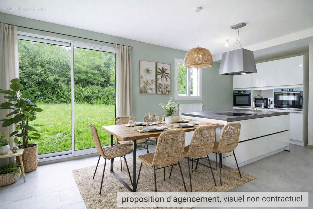 Maison de 2022, 102m² , 3 chambres et garage sur 623m² de terrain, hors lotissement - photo 2