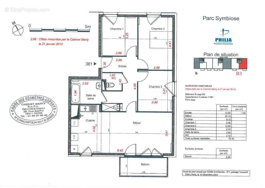 Appartement à NANTERRE