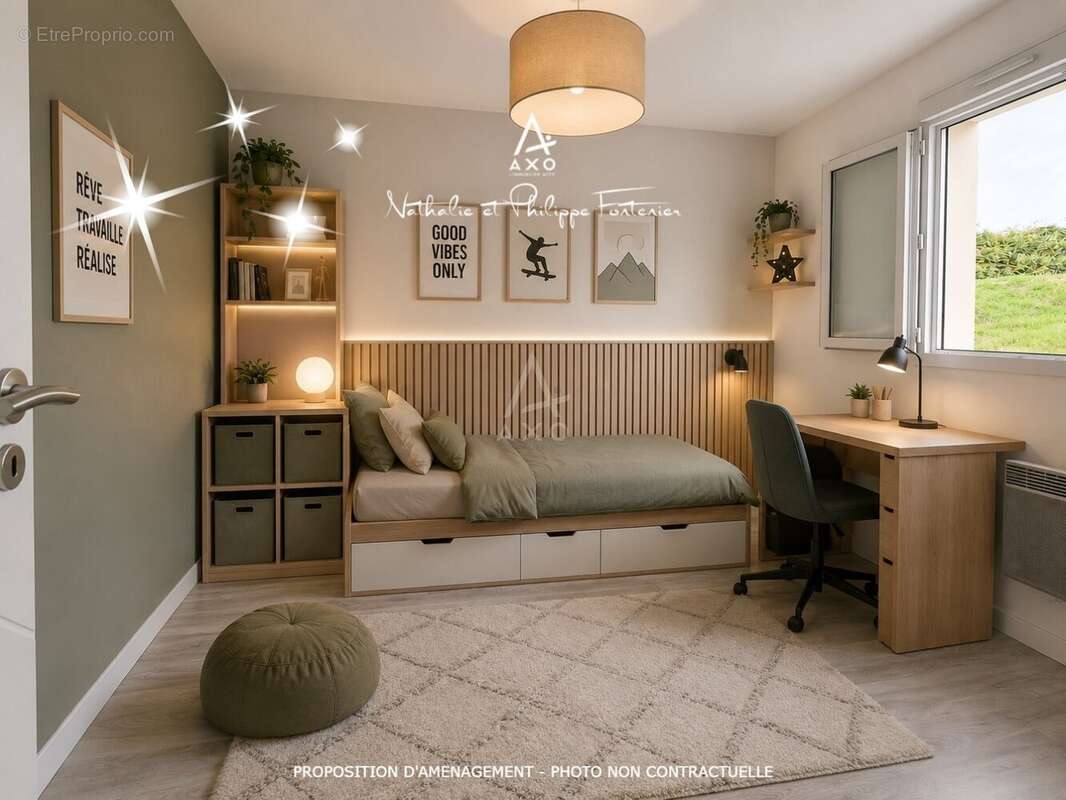 Maison contemporaine de 98m2  3 chambres  Garage de 58 m²  Terrain de plus de 2 000 m² - photo 17