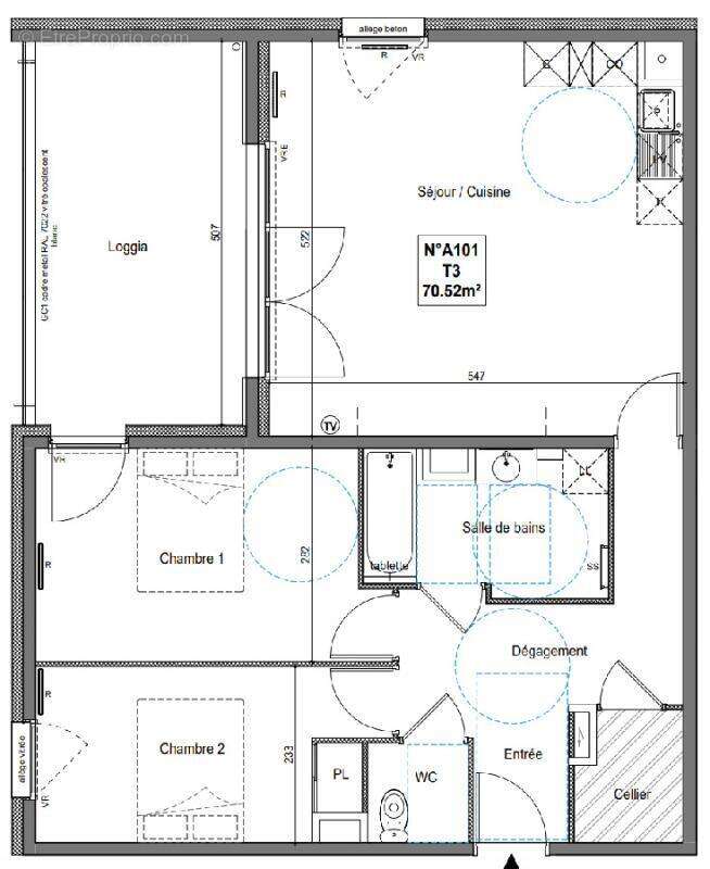 Appartement à SAINT-JEAN-DE-VEDAS