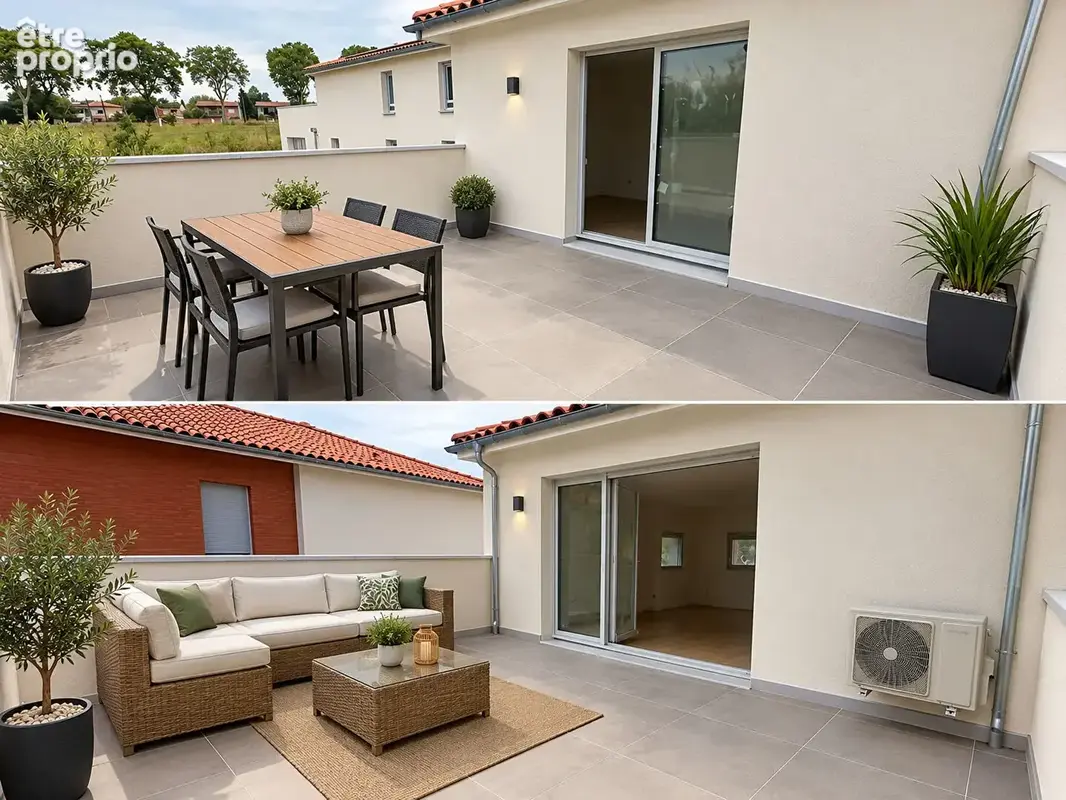 Rouffiac-tolosan  t3 70 m²  terrasse 22 m²  résidence intimiste et sécurisée - photo 2
