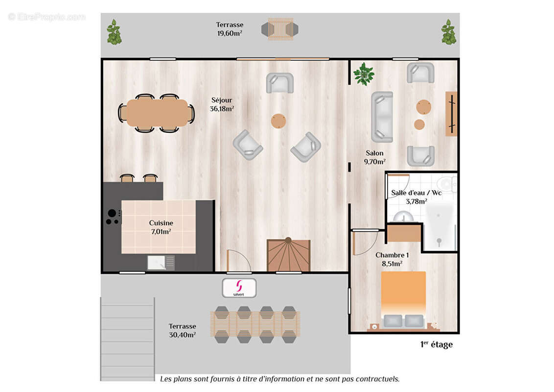 Maison contemporaine - Entièrement rénovée - 130,83m²  - 5 chambres - photo 6