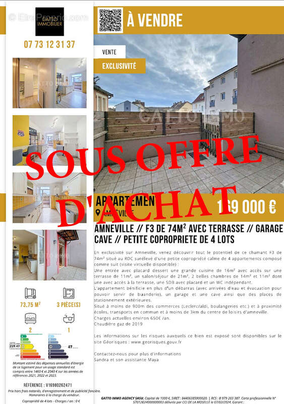 Appartement à AMNEVILLE