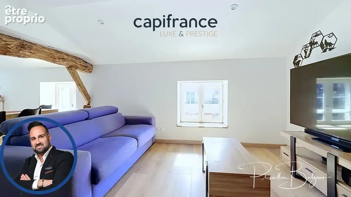 Appartement à vendre 2 pièces GREZIEU LA VARENNE (69) GRÉZIEU-LA-VARENNE – T2 de 48 m² en hypercentre, dernier étage, charme et  - photo 6