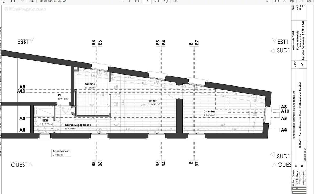 Appartement à PARIS-15E