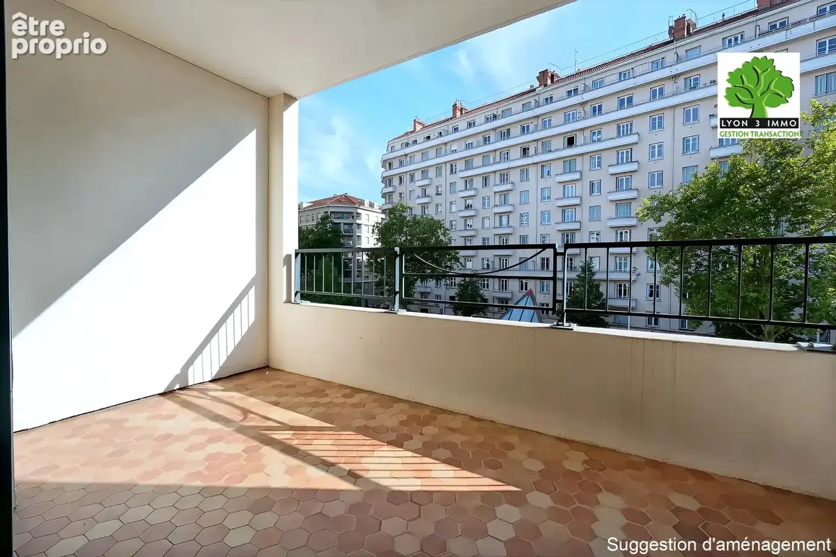 Lyon 3e   Monplaisir : Élégant appartement T5 de 110m2 avec balcons, garage et cave - photo 2