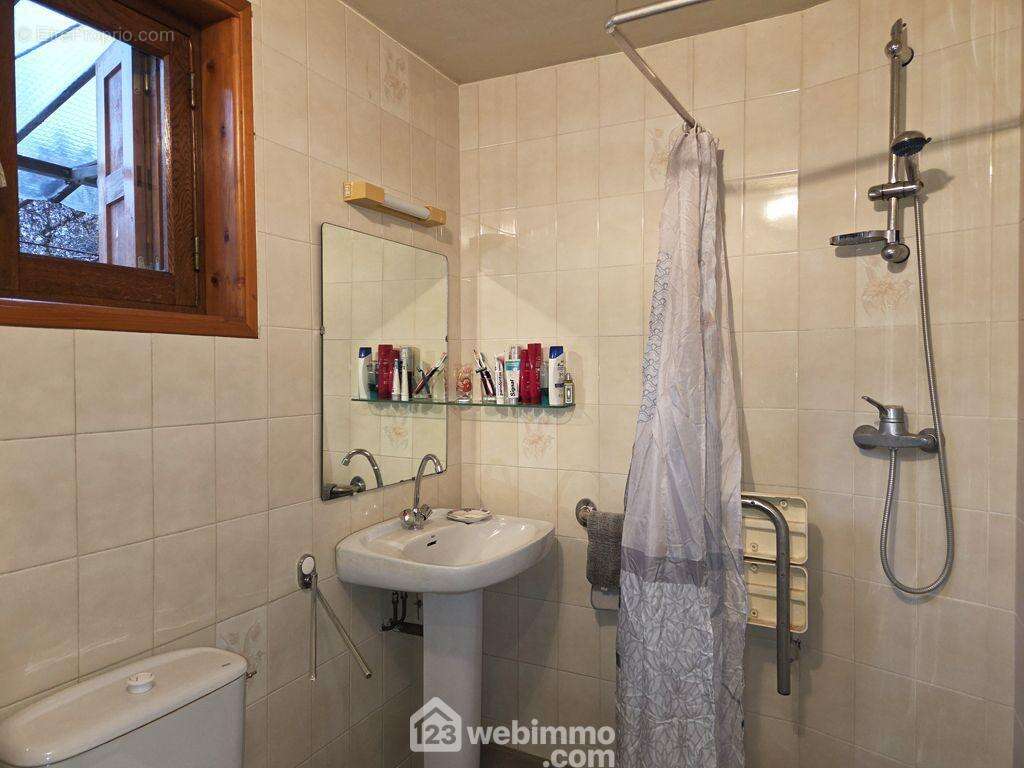 Une salle d'eau avec WC complète ce niveau. - Maison à GRIGNON