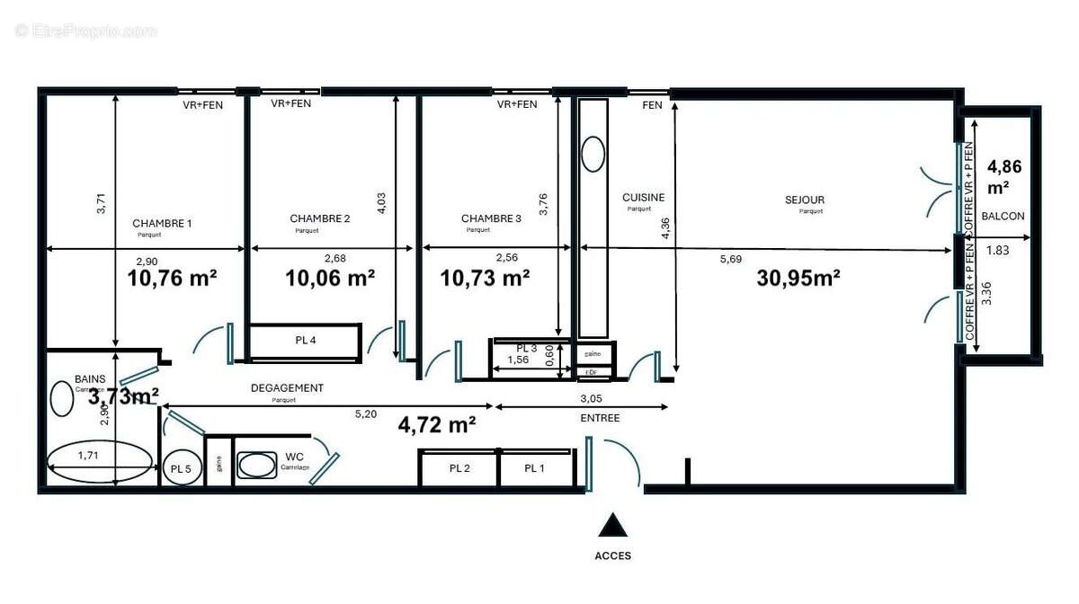 Appartement à IVRY-SUR-SEINE