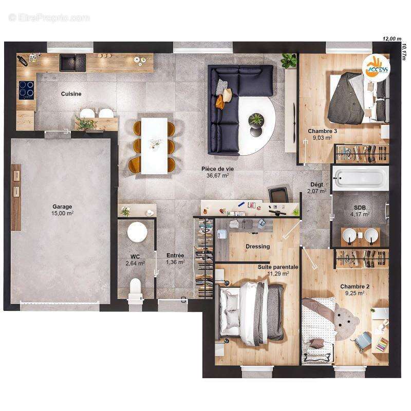Maison 5 pièces 76 m2 - photo 8
