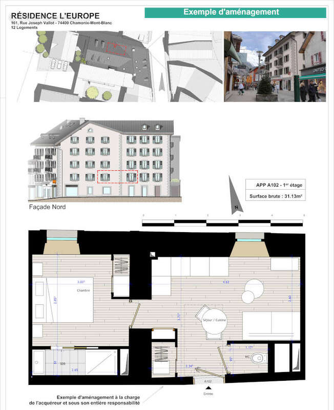 Appartement à CHAMONIX-MONT-BLANC