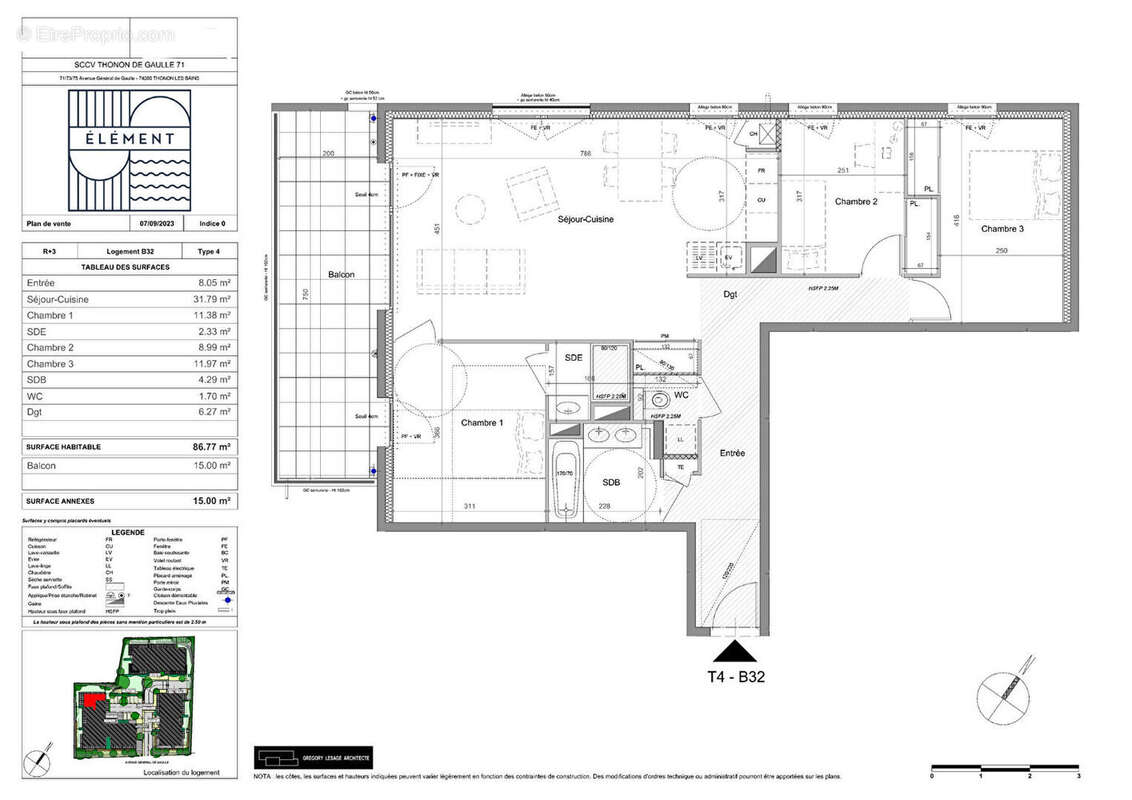 Appartement à THONON-LES-BAINS