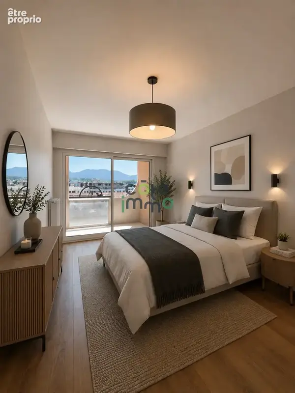A vendre thonon centre ville appartement t3 entierement renove avec vue sur le lac - photo 10