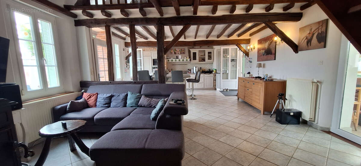 Charme maison de campagne vie de plain pied,2/3 chambres,veranda,garage/atelier,terrain 5670m2 - photo 9