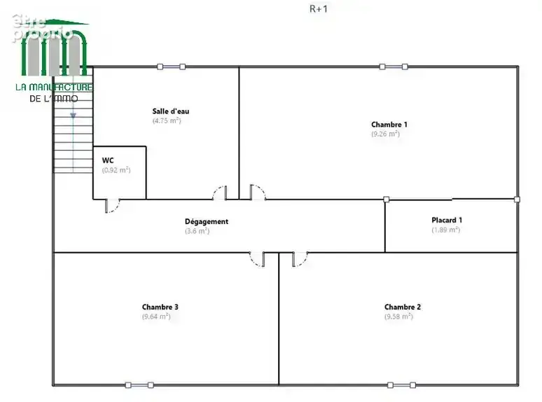 SAINT ETIENNE HAUTS DE JACQUARD - Maison T4 mitoyenne d'un côté de 81,28m² avec jardin + garage - photo 13