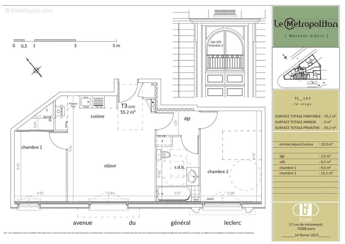 Appartement à MAISONS-ALFORT