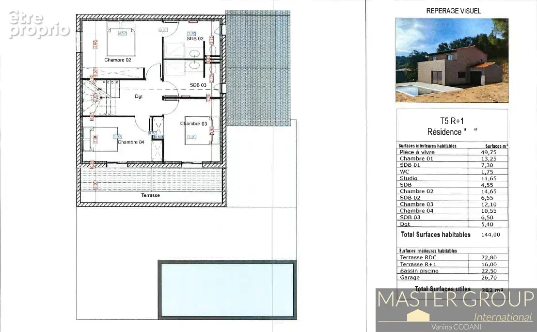 VILLA À TERMINER   170 m2   TERRAIN 800 m2 à Bastelicaccia - photo 3