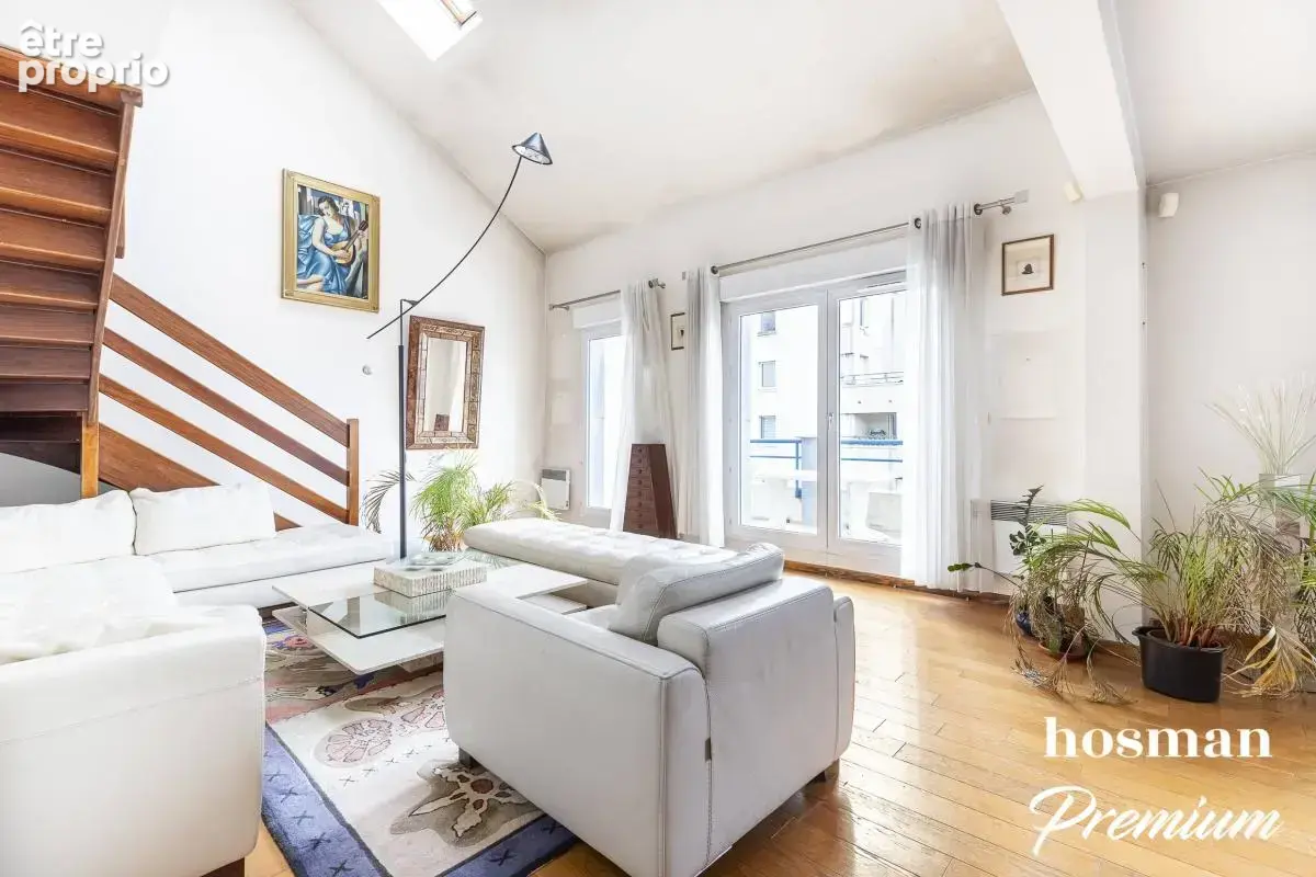 Duplex de 147 m2 - Dernier étage - Traversant et avec un balcon - 4 chambres - Proche canal / Métro église de Pantin - photo 2