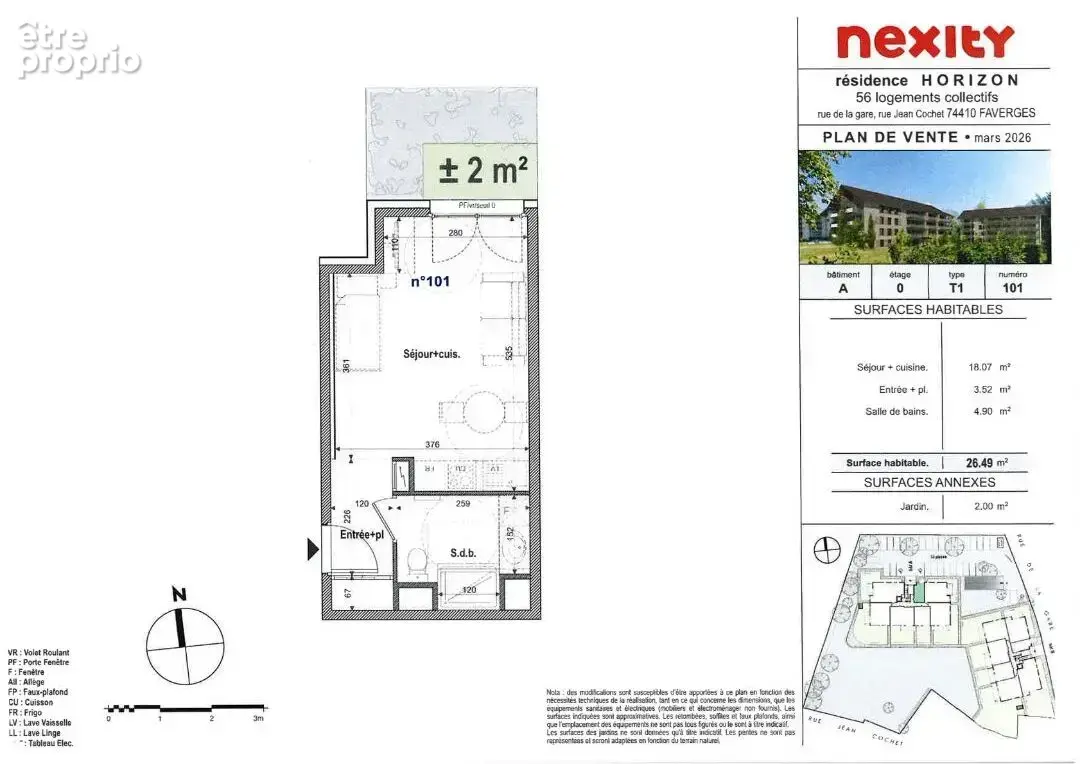 Photo Appartement à Faverges au prix de 153 000€