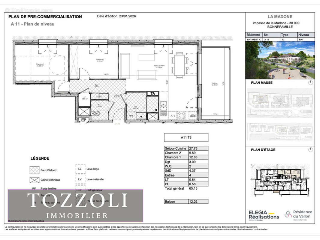 Appartement à BONNEFAMILLE