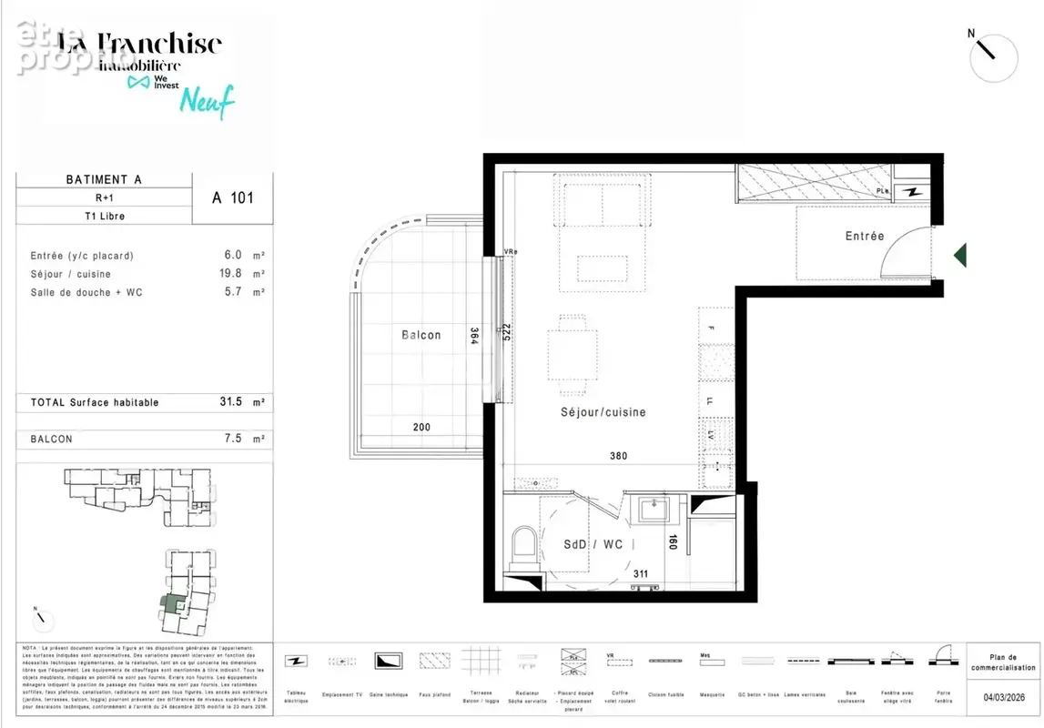 Appartement 32 m² à Montpellier  - photo 2