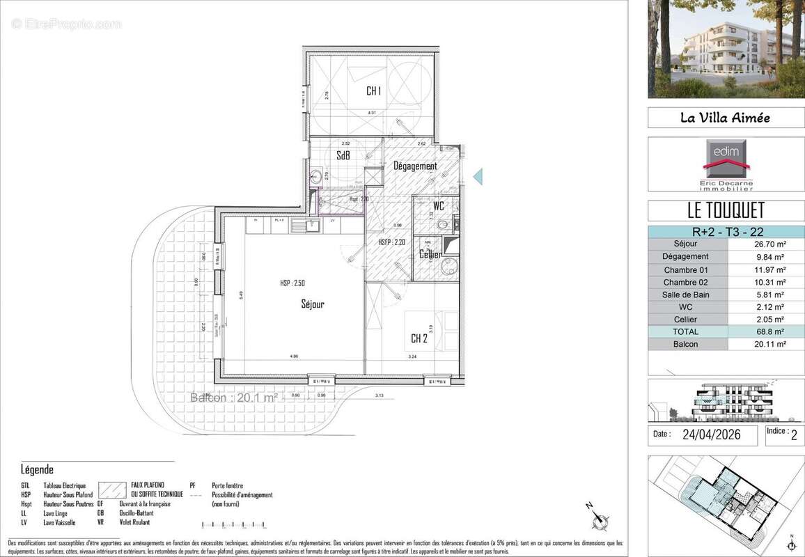 Appartement à LE TOUQUET-PARIS-PLAGE