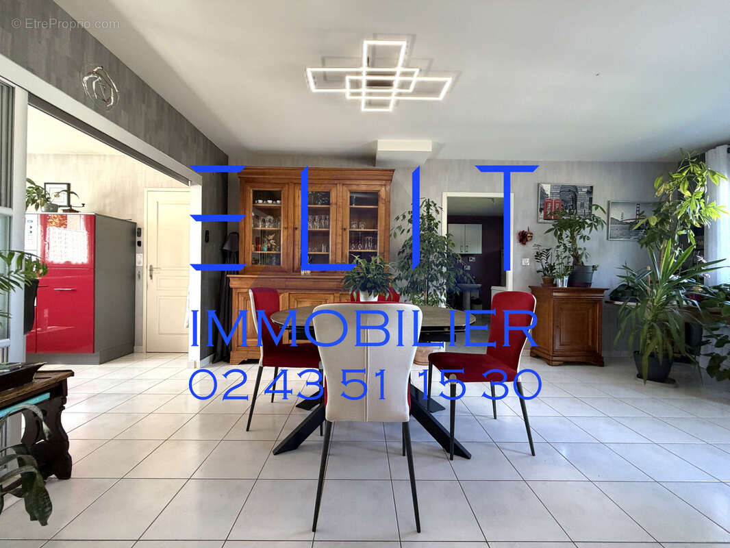 S1815  pavillon plain-pied 3 chambres jardin double garage et appartement le mans heuzé - ardriers - photo 2