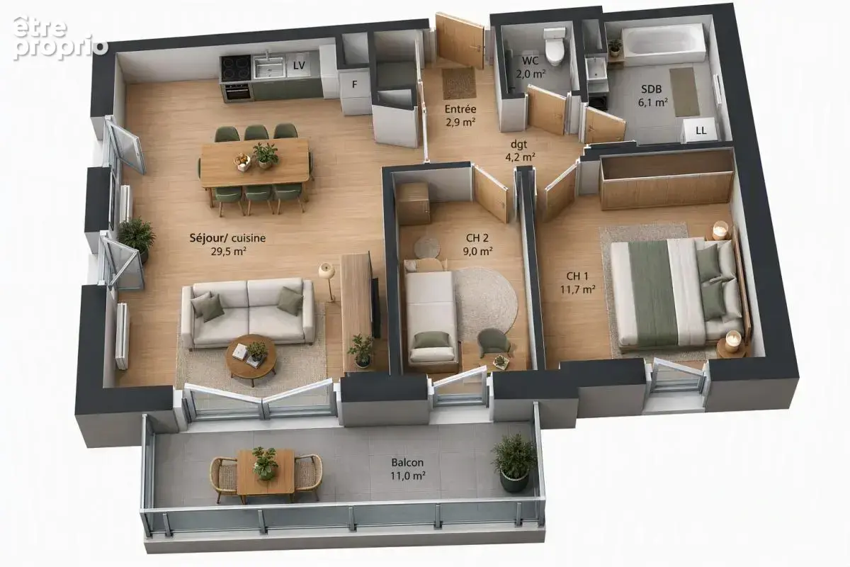 NOUVEAU - Appartement T3 - photo 1
