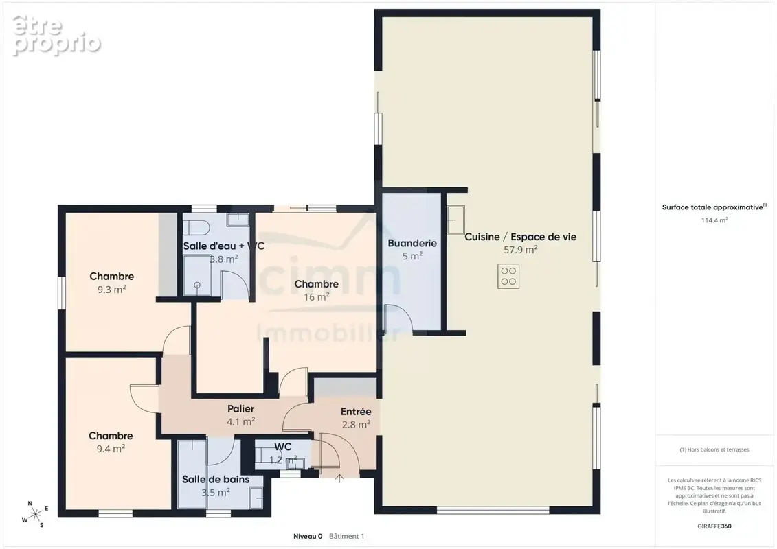 Maison de 114 m² sur un terrain de 1268 m² - photo 3