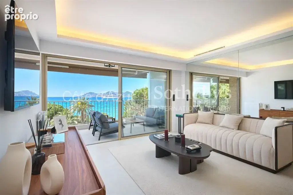 Cannes Croisette, magnifique vue mer : appartement 3 Pièces parfait état. - photo 3