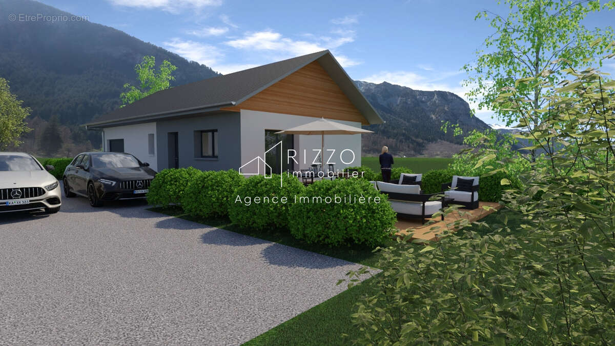 Maison + terrain + garage + parkings, vue Mt Blanc & Jura - photo 2