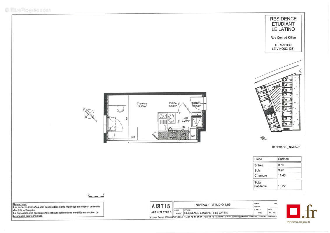 Appartement à SAINT-MARTIN-LE-VINOUX