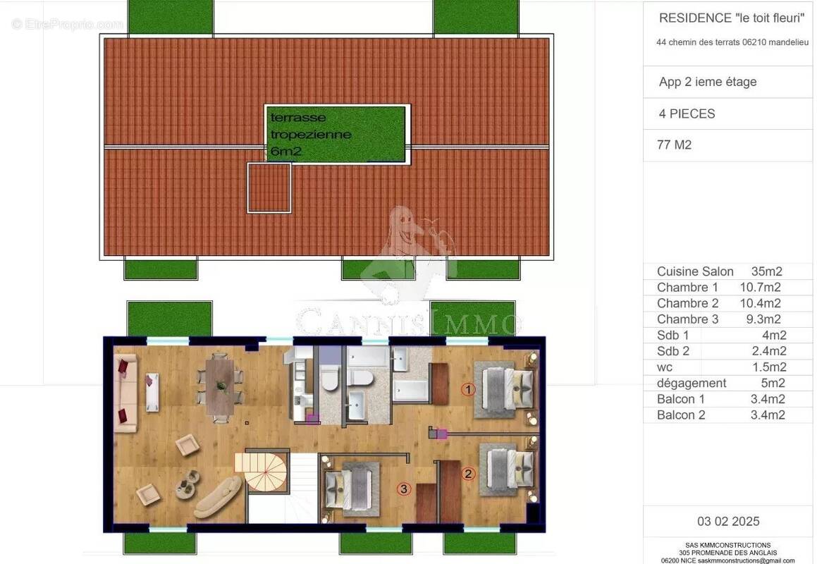 Appartement à MANDELIEU-LA-NAPOULE